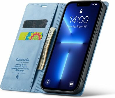 iPhone 13 Pro Max Sky Blue - Book Case