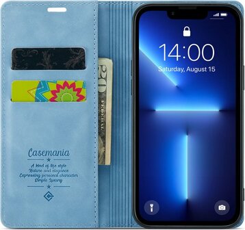 iPhone 13 Pro Max Sky Blue - Book Case