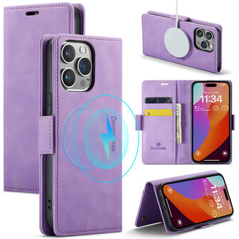 iPhone 15 Pro Max Bright Lila - MagSafe Book Case