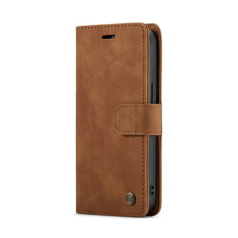 iPhone 15 Sienna Brown - 2 in 1 Book Case