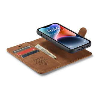 iPhone 15 Sienna Brown - 2 in 1 Book Case
