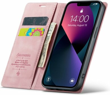 iPhone 13 Mini Pale Pink - Book Case