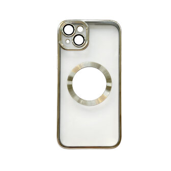 iPhone 14 Goud - TPU Back Cover Geschikt voor Magsafe