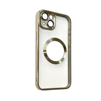 iPhone 14 Goud - TPU Back Cover Geschikt voor Magsafe