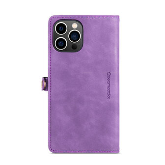 iPhone 15 Bright Lila - MagSafe Book Case met Rits