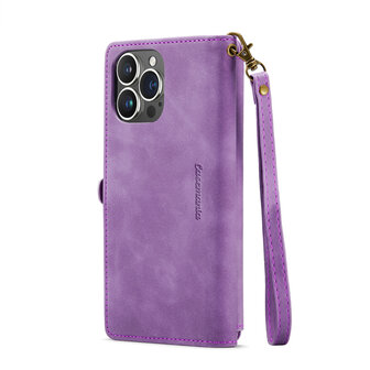 iPhone 15 Bright Lila - MagSafe Book Case met Rits