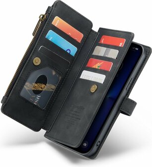 iPhone 13 Pro Charcoal Gray - Book Case met Rits