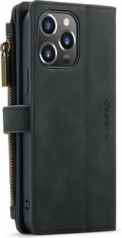 iPhone 13 Pro Charcoal Gray - Book Case met Rits