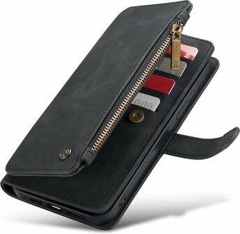 iPhone 13 Pro Charcoal Gray - Book Case met Rits