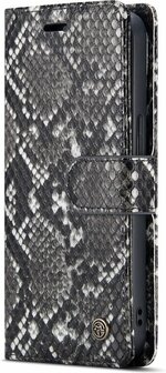 iPhone 13 Mini Zwart - 2 in 1 Slangen Book Case