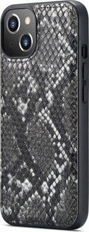 iPhone 13 Mini Zwart - 2 in 1 Slangen Book Case