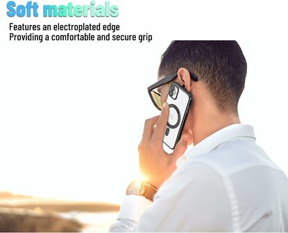 iPhone 11 Zwart - TPU Back Cover Geschikt voor Magsafe