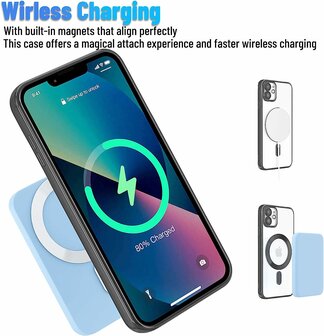 iPhone 11 Zwart - TPU Back Cover Geschikt voor Magsafe