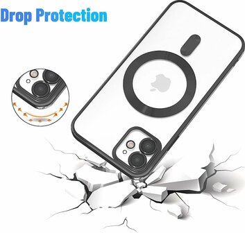 iPhone 11 Zwart - TPU Back Cover Geschikt voor Magsafe