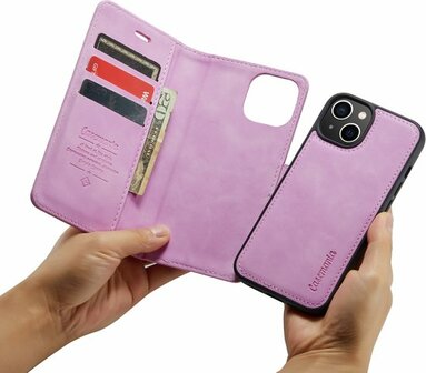 iPhone 14 Pastel Lila - 2 in 1 Book Case