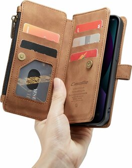 iPhone 13 Mini Sienna Brown - Book Case met Rits