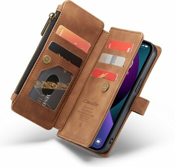 iPhone 13 Mini Sienna Brown - Book Case met Rits
