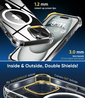 iPhone 14 Pro Transparant - Magsafe Anti Shock