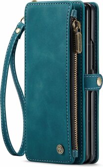 Samsung Z Fold 3 Emerald Green - Book Case met Rits