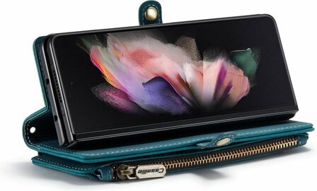 Samsung Z Fold 3 Emerald Green - Book Case met Rits