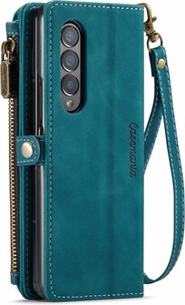 Samsung Z Fold 3 Emerald Green - Book Case met Rits