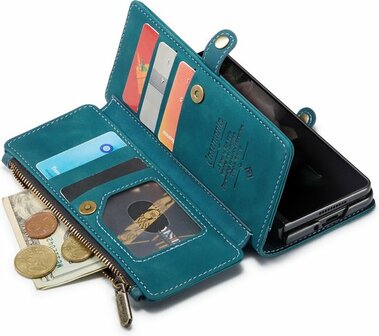 Samsung Z Fold 3 Emerald Green - Book Case met Rits