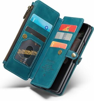 Samsung Z Fold 3 Emerald Green - Book Case met Rits