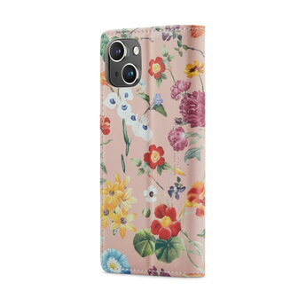 iPhone 14 met Bloemen Print - Book Case