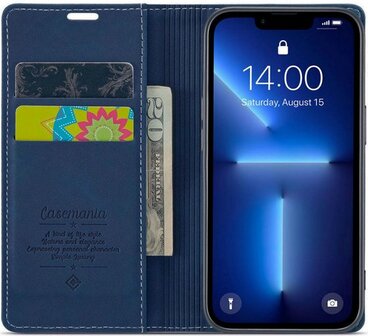 iPhone 13 Pro Max Navy Blue - Book Case
