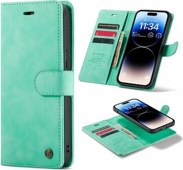 iPhone 14 Pro Tropical Mint - 2 in 1 Book Case