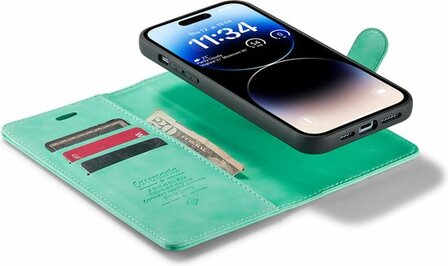 iPhone 14 Pro Tropical Mint - 2 in 1 Book Case
