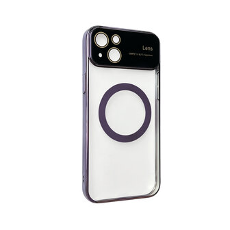 iPhone 15 Paars - MagSafe TPU Back Cover - Camera Protector