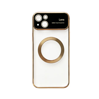 iPhone 15 Goud - MagSafe TPU Back Cover - Camera Protector