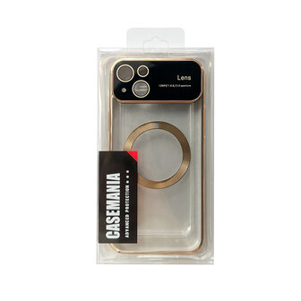 iPhone 15 Goud - MagSafe TPU Back Cover - Camera Protector