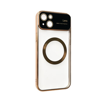 iPhone 15 Goud - MagSafe TPU Back Cover - Camera Protector