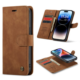 iPhone 12 Pro Max Sienna Brown - 2 in 1 Book Case