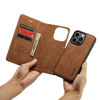iPhone 12 Pro Max Sienna Brown - 2 in 1 Book Case