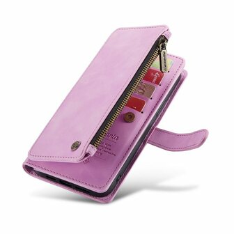 iPhone 14 Pro Pastel Lila - Book Case met Rits
