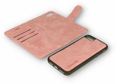 iPhone 7 Plus &amp;amp; 8 Plus Pale Pink - 2 in 1 Book Case