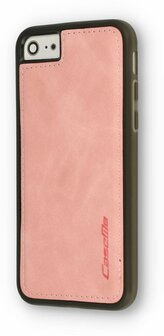 iPhone 7 Plus &amp;amp; 8 Plus Pale Pink - 2 in 1 Book Case