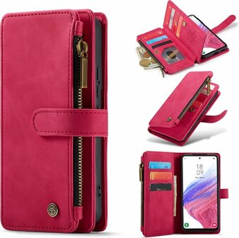 iPhone 13 Pro Royal Fuchsia - Casemania Book Case met Rits