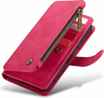 iPhone 13 Pro Royal Fuchsia - Casemania Book Case met Rits