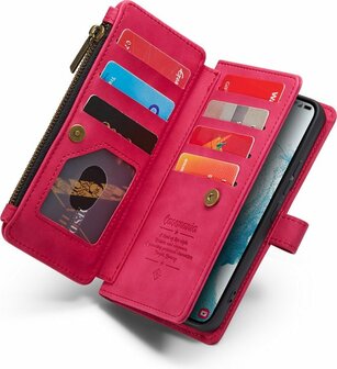 iPhone 13 Pro Royal Fuchsia - Casemania Book Case met Rits