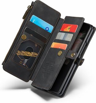 Samsung Z Fold 3 Charcoal Gray - Book Case met Rits