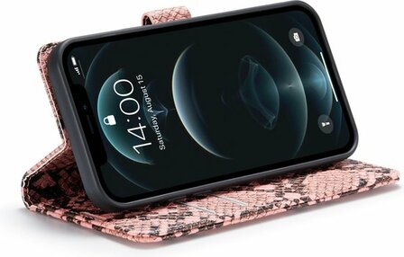 iPhone 11 Roze - Slangen Book Case