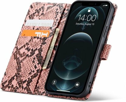 iPhone 11 Roze - Slangen Book Case