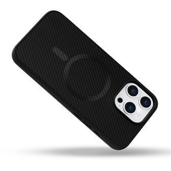 iPhone 13 Mini - Zwart - Carbon MagSafe Back Cover