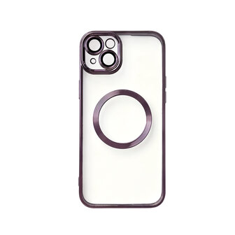 iPhone 15 Paars - TPU Back Cover - Geschikt voor Magsafe