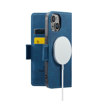 iPhone 15 Navy Blue - MagSafe Book Case