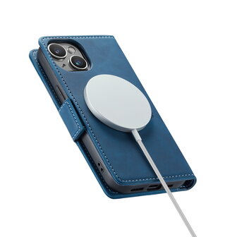 iPhone 15 Navy Blue - MagSafe Book Case